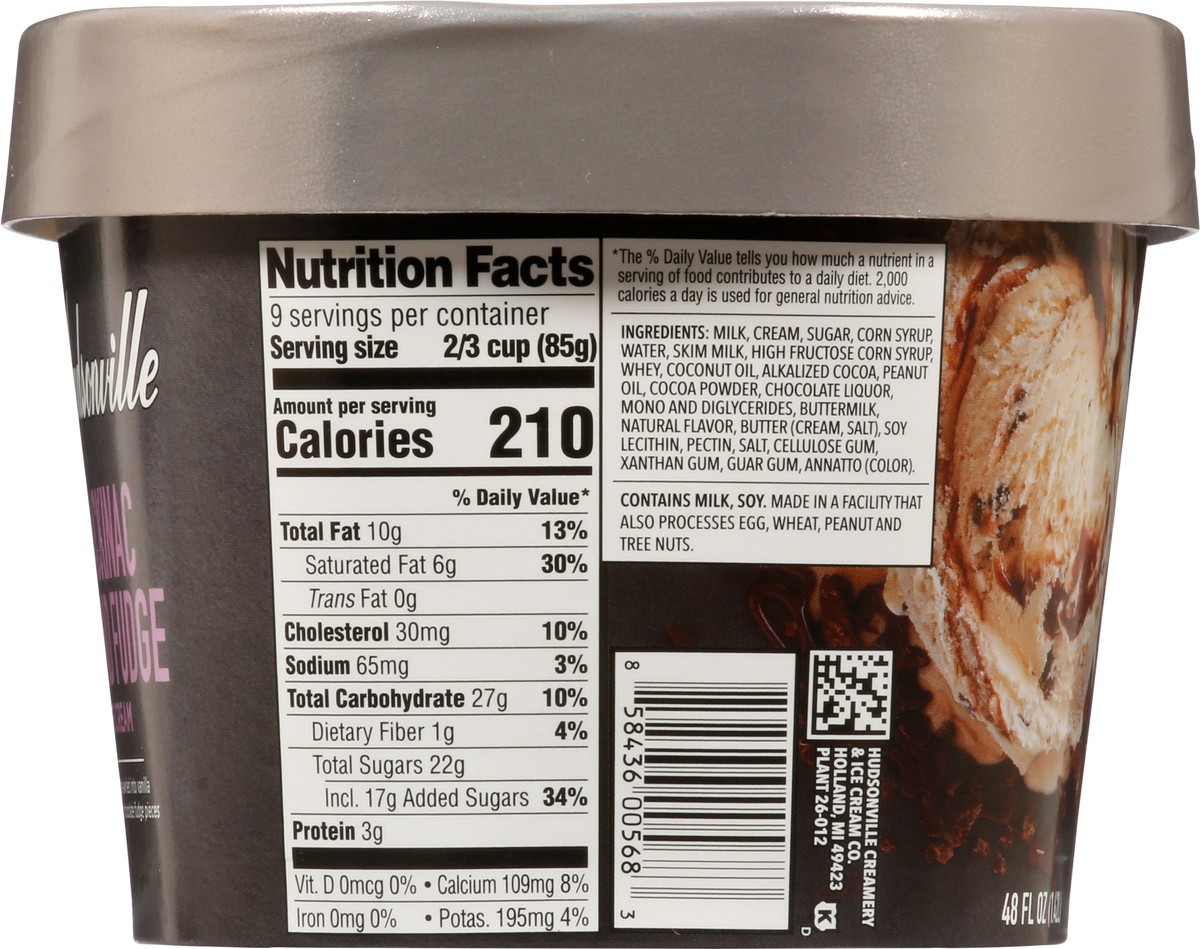 slide 7 of 9, Hudsonville Mackinac Island Fudge Ice Cream 48 fl oz, 48 fl oz