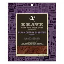 Krave Gourmet Seasoned Black Cherry Barbecue Pork Cuts 2.7 oz