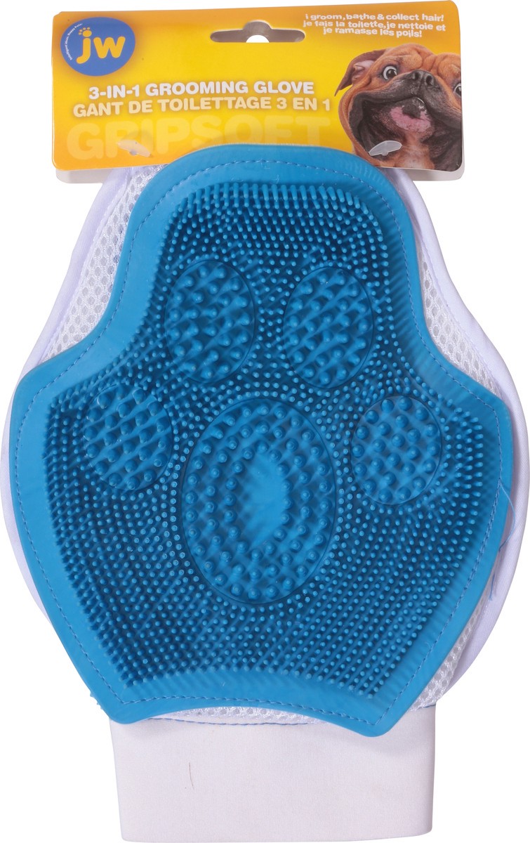 slide 7 of 9, JW Pet 3-In-1 Grooming Glove 1 ea, 1 ct