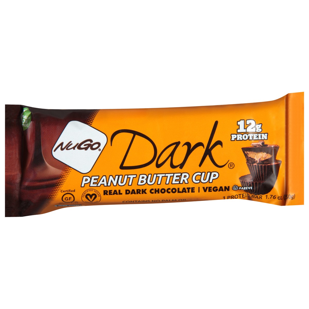 slide 3 of 9, NuGo Dark Chocolate Peanut Butter Cup Protein Bar, 1.76 oz