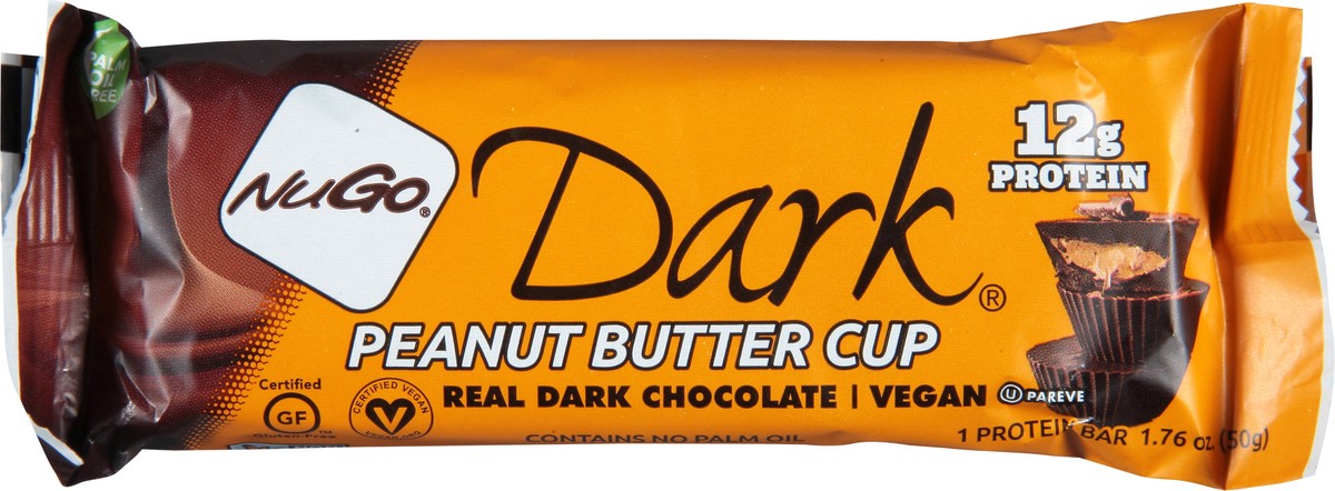 slide 7 of 9, NuGo Dark Chocolate Peanut Butter Cup Protein Bar, 1.76 oz