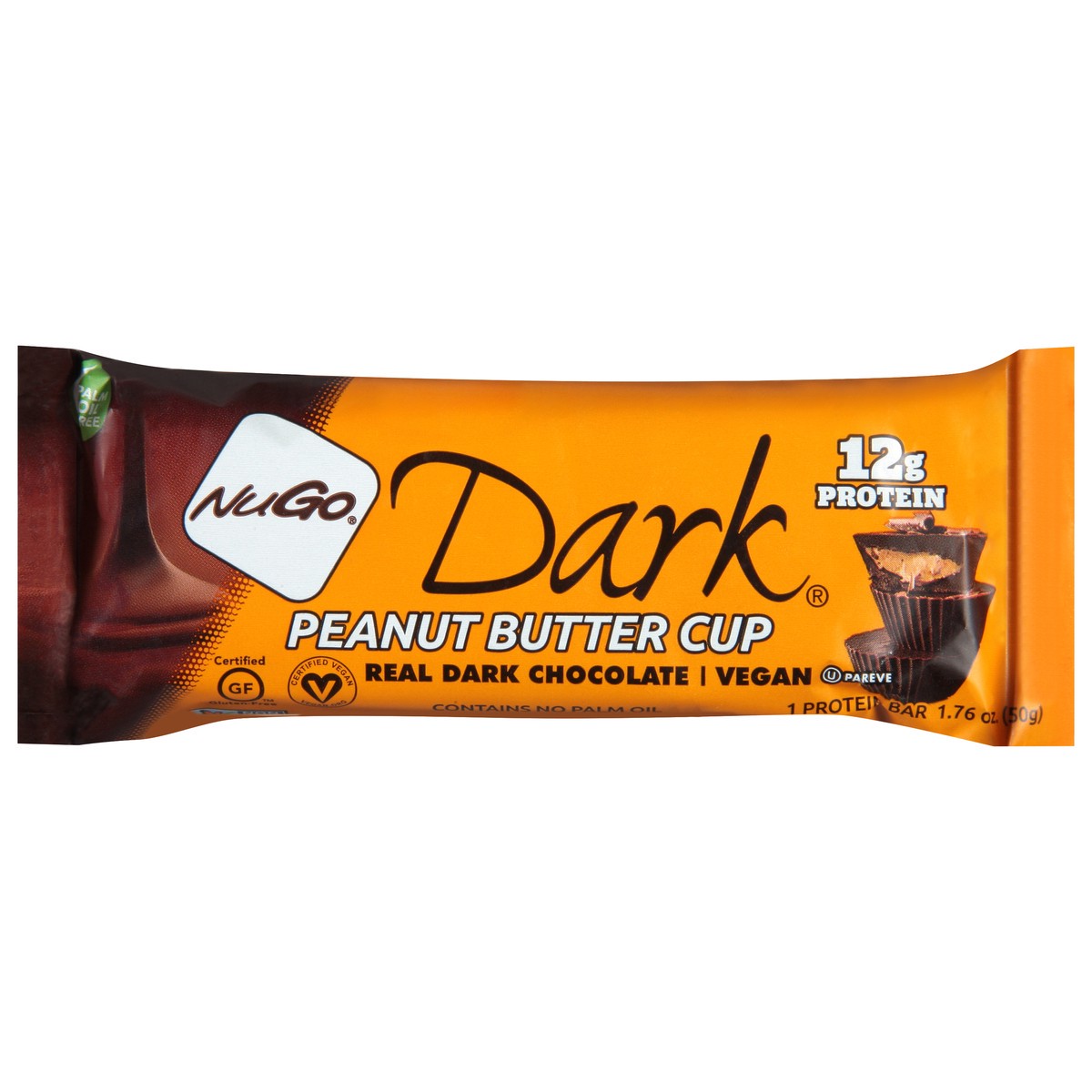 slide 1 of 9, NuGo Dark Chocolate Peanut Butter Cup Protein Bar, 1.76 oz