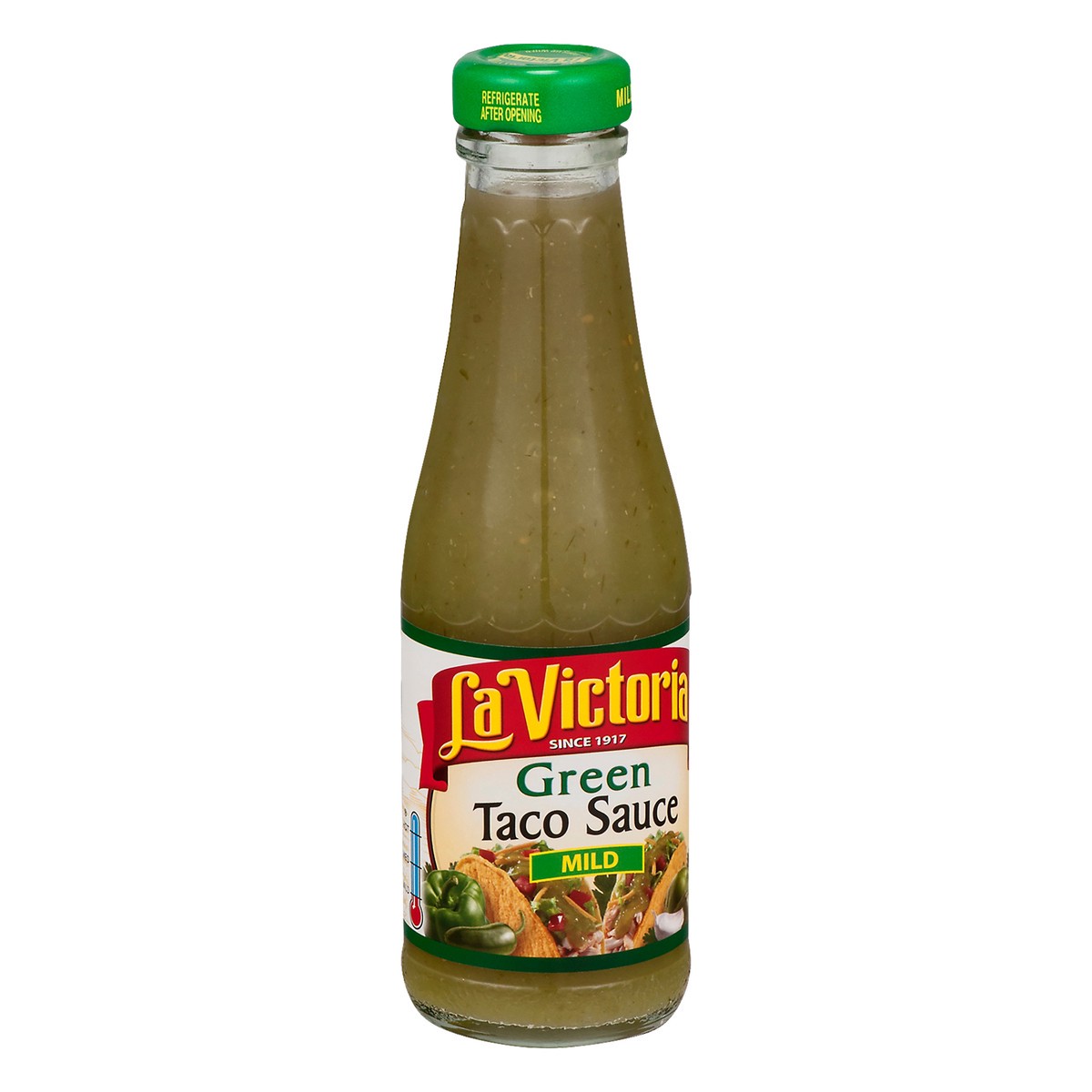 slide 2 of 10, La Victoria Mild Green Taco Sauce 8 oz. Glass Bottle, 8 oz