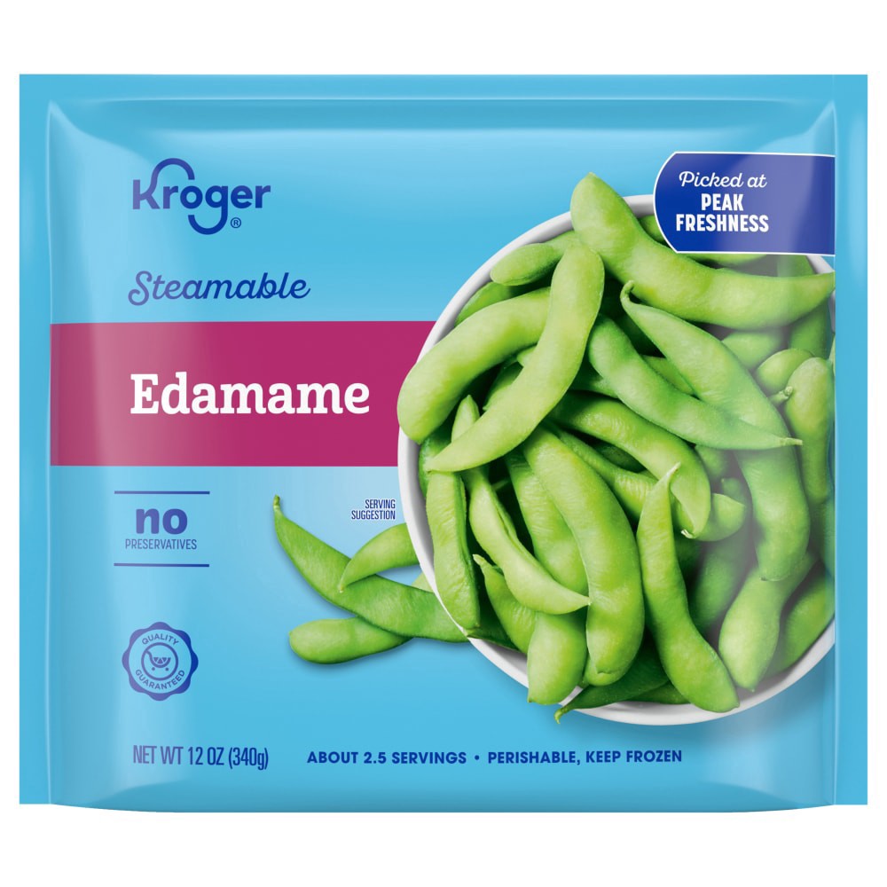 slide 1 of 3, Kroger® Steamable Edamame, 12 oz