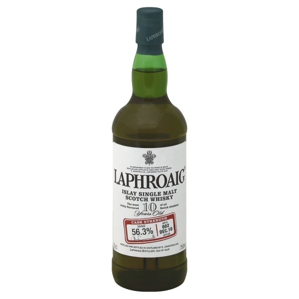 slide 1 of 1, Laphroaig Scotch Whisky, Islay Single Malt, 10 Years Old, 750 ml