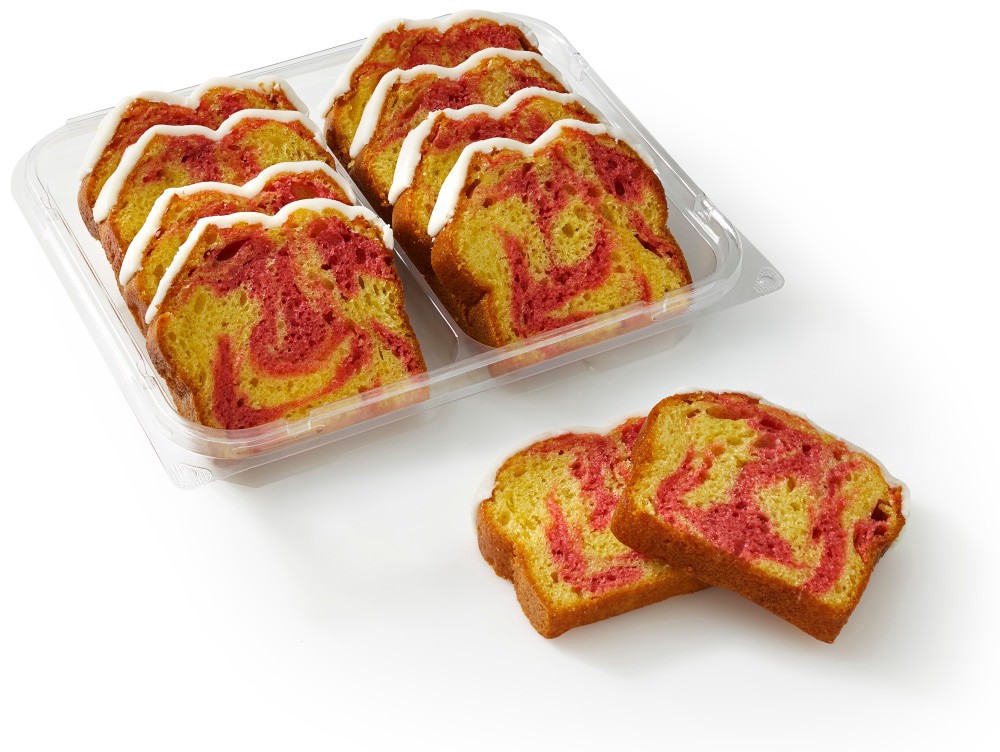slide 1 of 2, Bakery Fresh Lemon Raspberry Sliced Loaf Cake, 14.1 oz