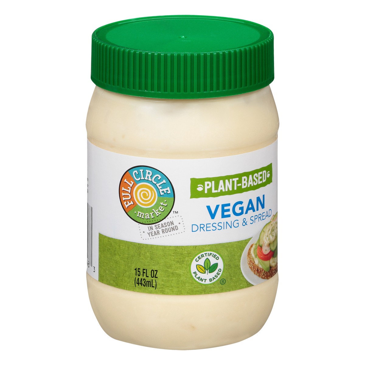 slide 3 of 14, Full Circle Market Plant-Based Vegan Dressing & Spread 15 oz, 15 oz