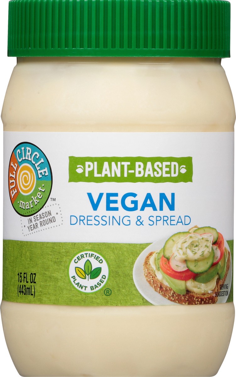 slide 1 of 14, Full Circle Market Plant-Based Vegan Dressing & Spread 15 oz, 15 oz