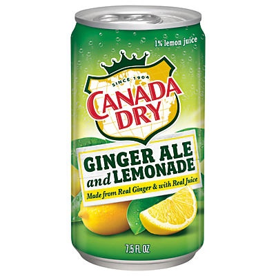 slide 1 of 1, Canada Dry Ginger Ale And Lemonade - 7.5 fl oz, 7.5 fl oz