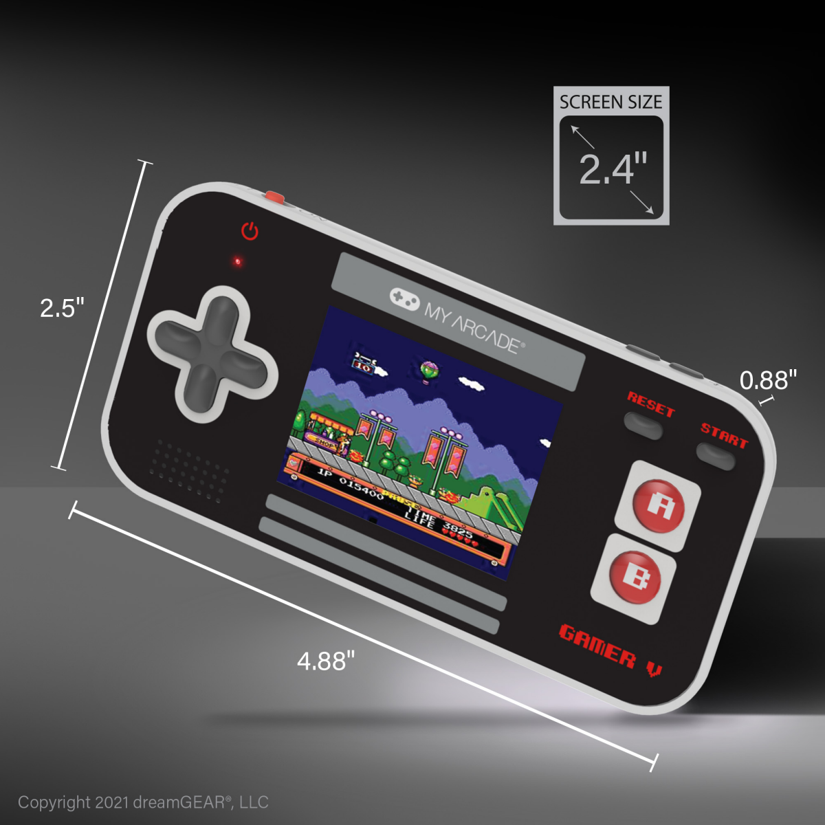 slide 1 of 2, Gamer V Classic-Black Gray & Red, 1 ct