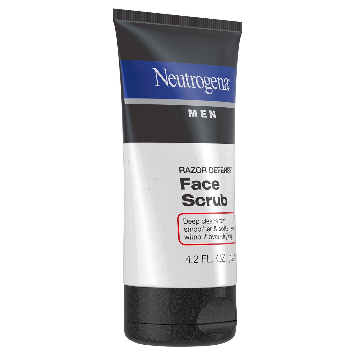 slide 7 of 7, Neutrogena Men Exfoliating Razor Defense Gentle Refreshing Daily Shave Face Scrub, Conditioning Facial Cleanser for Smoother Skin & Less Razor Irritation, Oil- & Dye-Free, 4.2 fl. oz, 4.20 fl oz