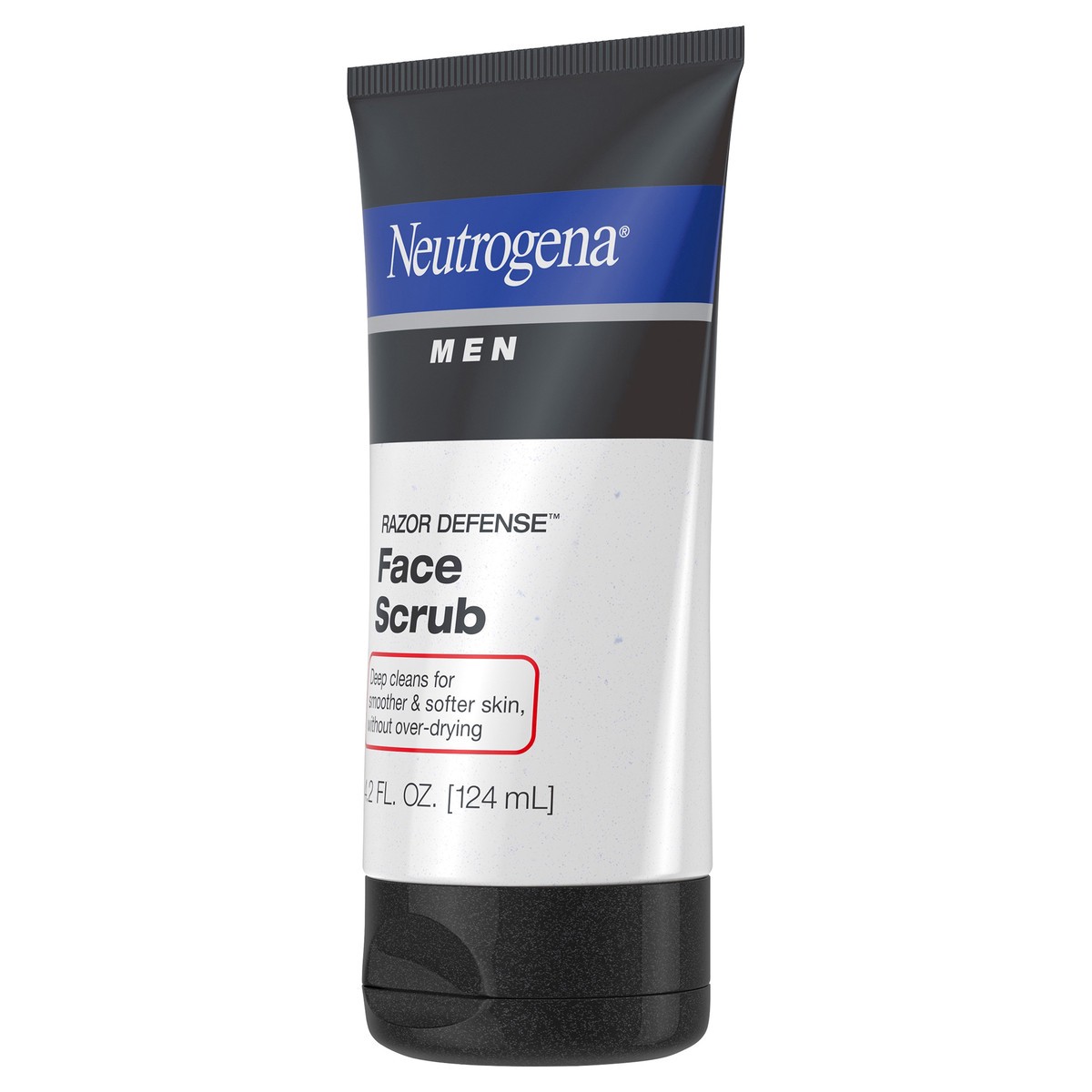 slide 5 of 7, Neutrogena Men Exfoliating Razor Defense Gentle Refreshing Daily Shave Face Scrub, Conditioning Facial Cleanser for Smoother Skin & Less Razor Irritation, Oil- & Dye-Free, 4.2 fl. oz, 4.20 fl oz