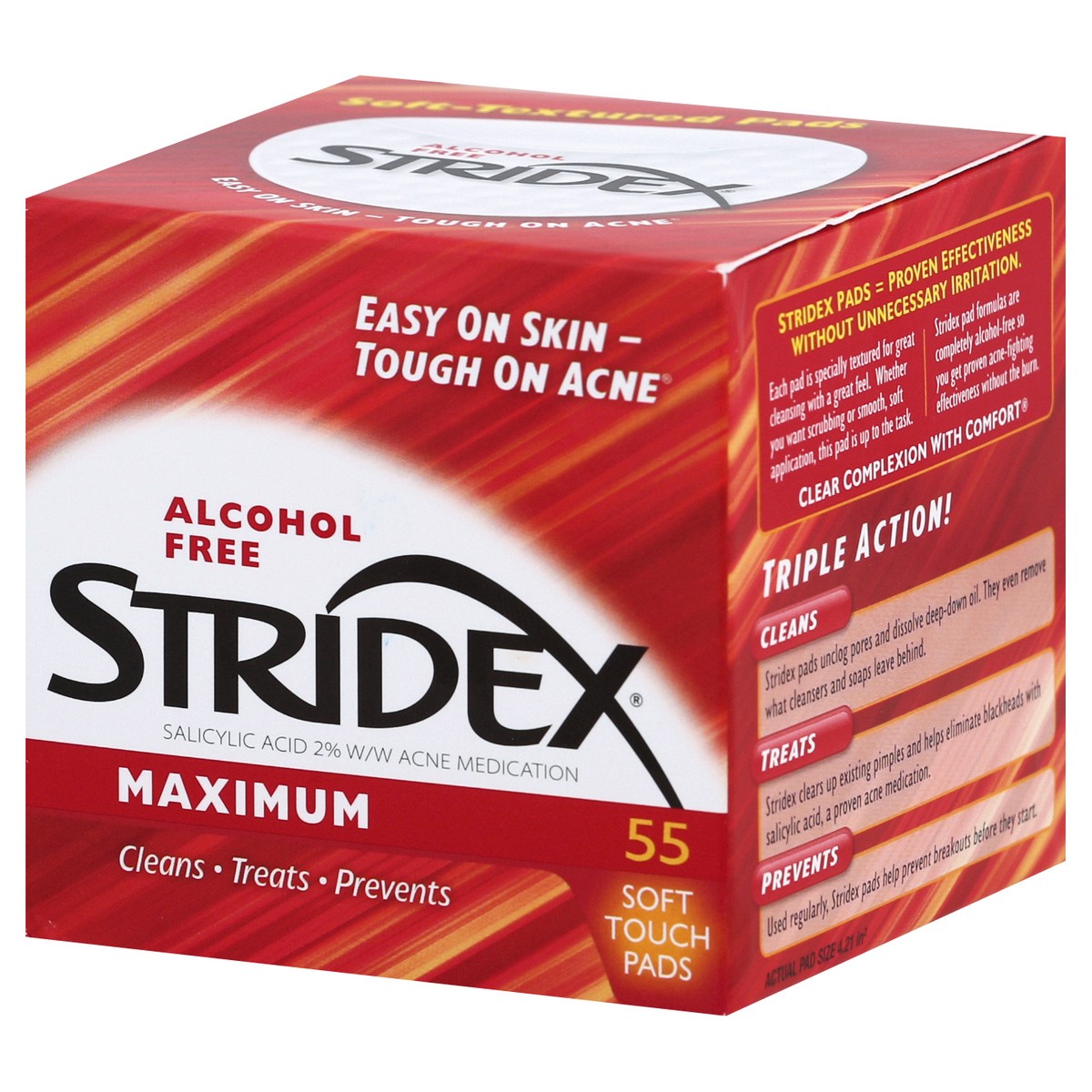 slide 4 of 10, Stridex Max Acne Pads, 55 ct