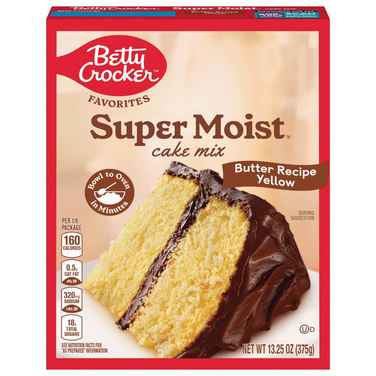 slide 1 of 9, Betty Crocker Favorites Super Moist Butter Recipe Yellow Cake Mix, 13.25 oz, 13.25 oz