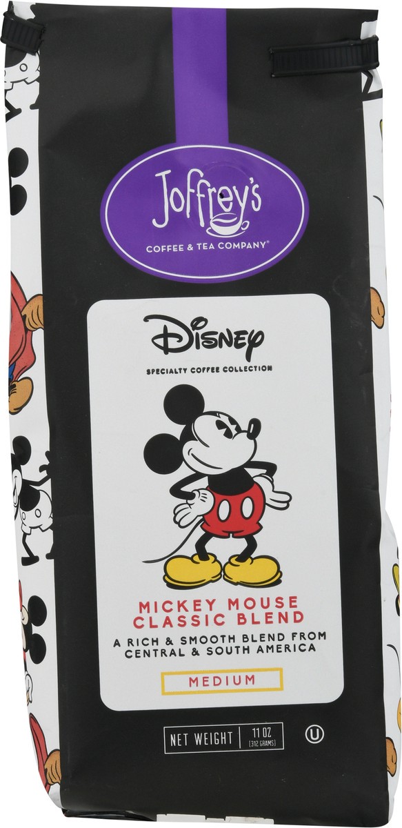 slide 11 of 12, Joffrey's Coffee & Tea Company Medium Roast Ground Mickey Mouse Classic Blend Coffee 11 oz, 11 oz