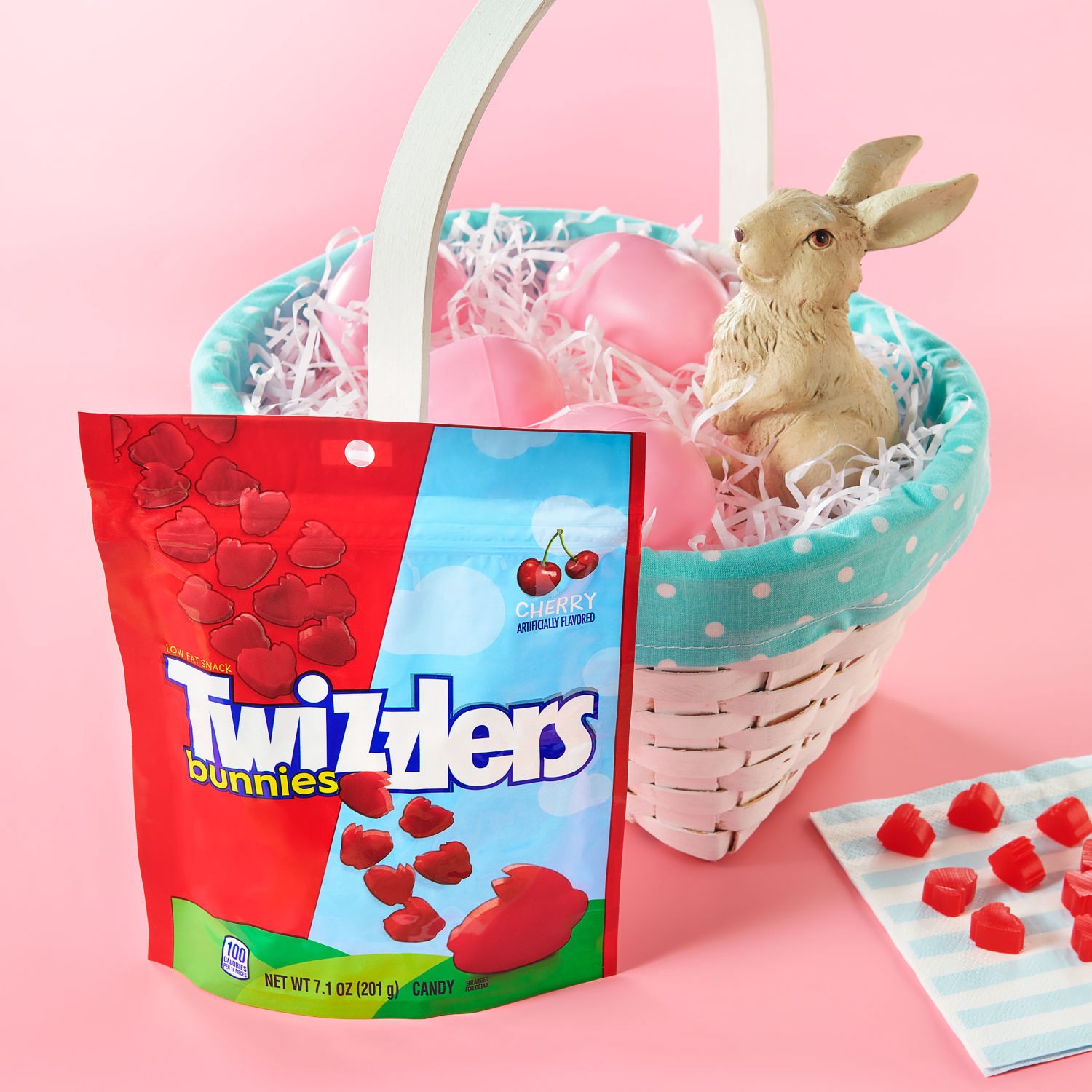 slide 8 of 8, Twizzlers Cherry Flavored Bunnies, Easter Candy Bag, 7.1 oz, 7.1 oz