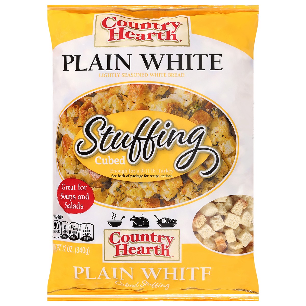 slide 8 of 13, Country Hearth Cubed Plain White Stuffing 12 oz, 12 oz