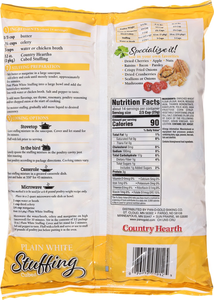 slide 2 of 13, Country Hearth Cubed Plain White Stuffing 12 oz, 12 oz