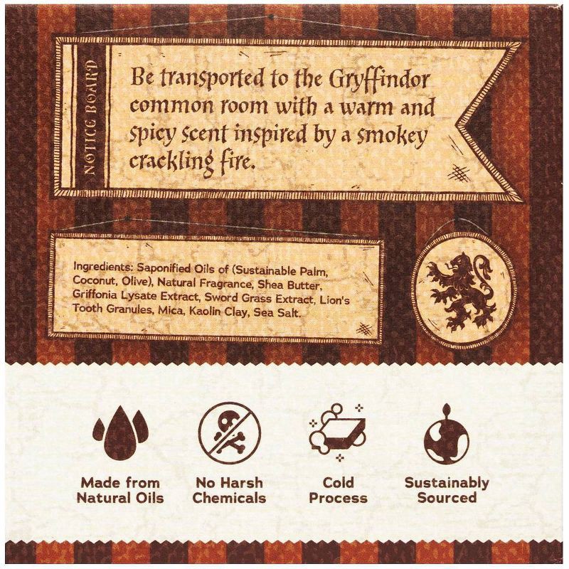 slide 3 of 8, Dr. Squatch Heavy Grit Harry Potter Men's Natural Bricc of The Brave Soap 5 oz, 5 oz