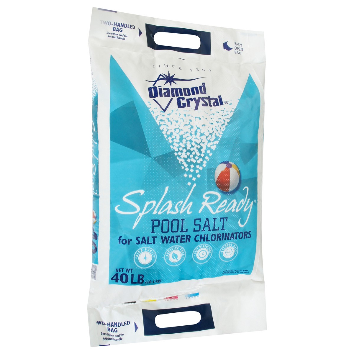 slide 8 of 12, Diamond Crystal Splash Ready Pool Salt 40 lb, 40 lb