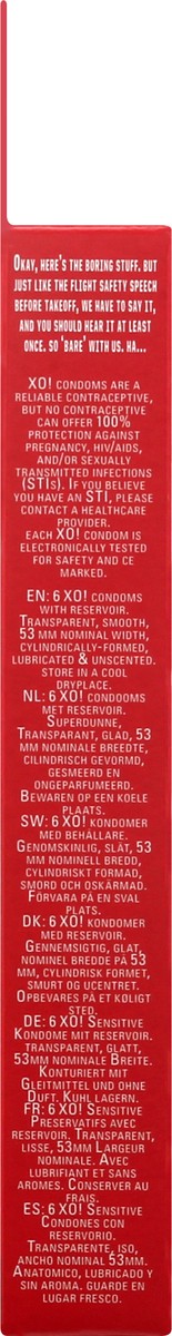 slide 7 of 9, XO! Ultra-Thin Lubricated Condom 6 ea, 6 ct