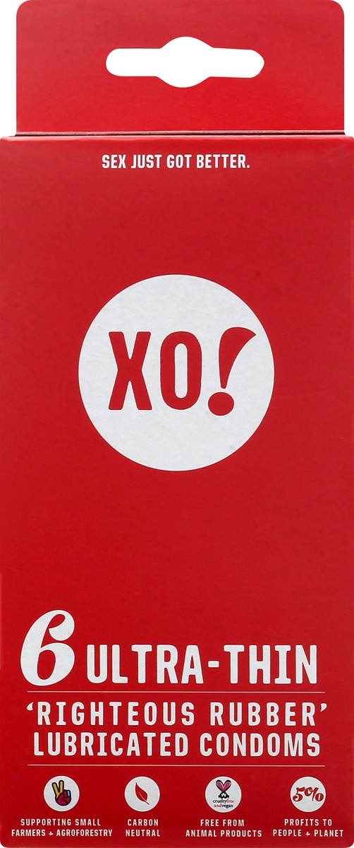 slide 1 of 9, XO! Ultra-Thin Lubricated Condom 6 ea, 6 ct