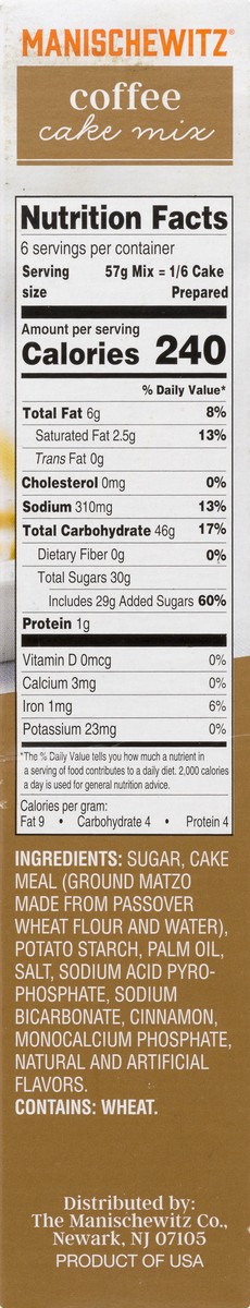 slide 2 of 9, Manischewitz Coffee Cake Mix, 12 oz