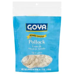 Goya Boned Salted Pollock Fillets 16 oz