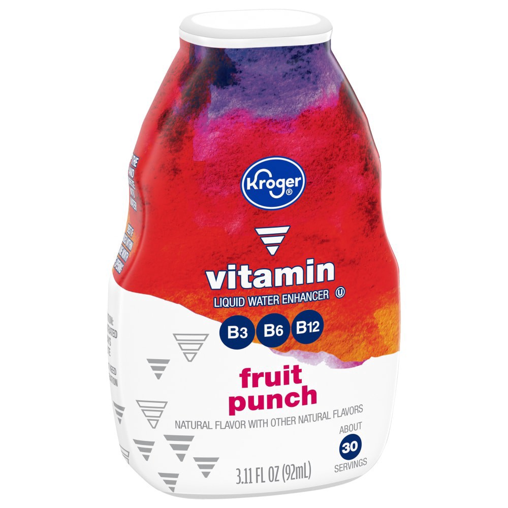 slide 1 of 4, Kroger Fruit Punch Liquid Water Enhancer - 3.11 fl oz, 3.11 fl oz