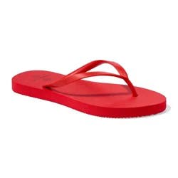 Sol Borne Women's Sophia Flip Flops, Red, Size 10