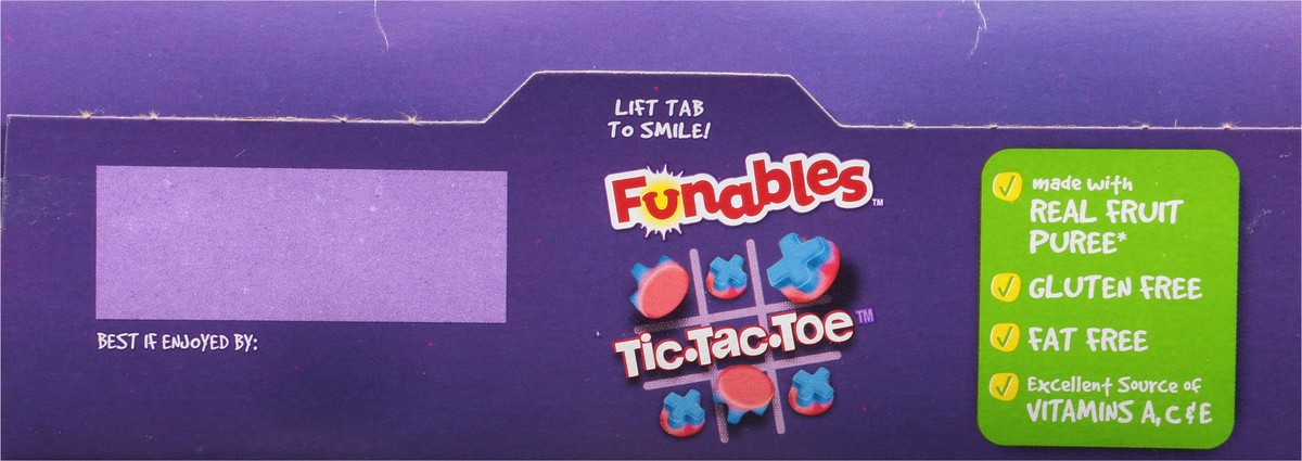 slide 9 of 9, Funables Tic Tac Toe Strawberry/Blueberry Fruit Flavored Snacks 18 - 0.8 oz Pouches, 18 ct