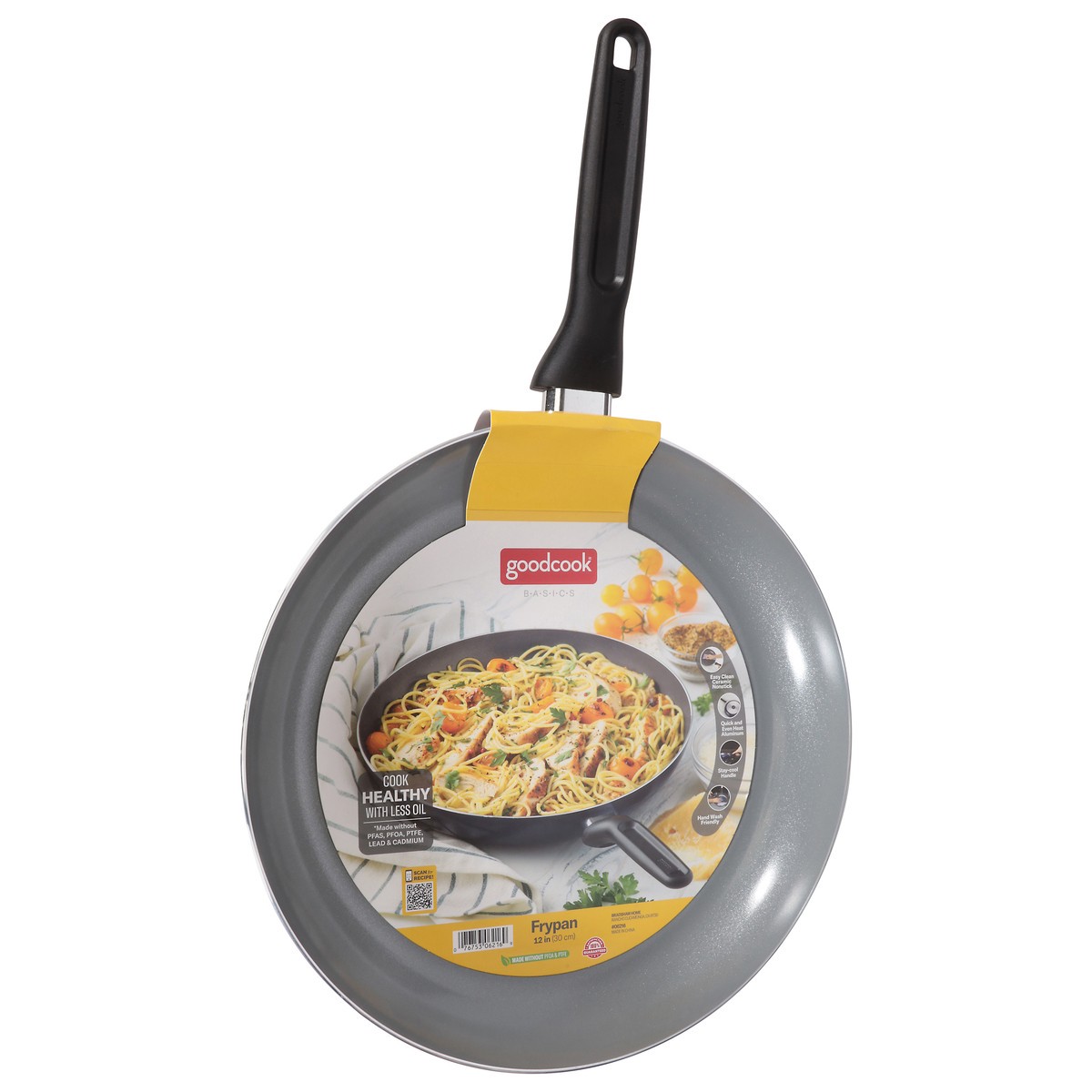 slide 11 of 11, Good Cook Basics 12 In Frypan 1 Each, 1 ct