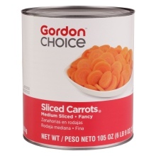 slide 1 of 1, GFS Sliced Carrots, 105 oz