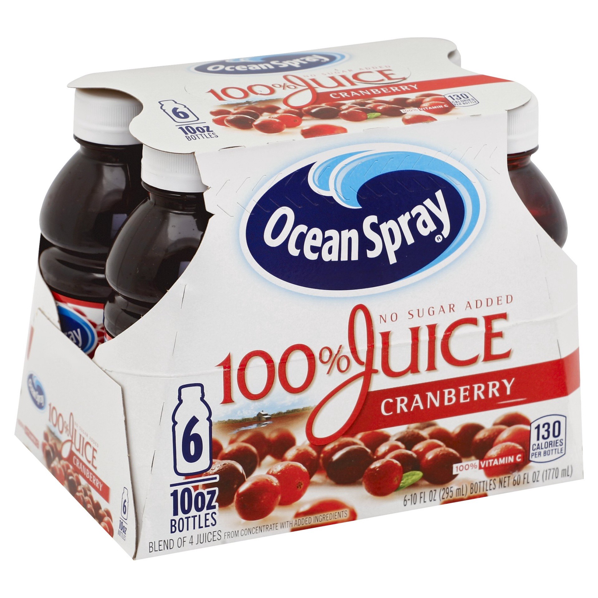 slide 1 of 9, Ocean Spray Ruby Red Grapefruit Juice Drinks, 10 Fl Oz Bottles, 6 Count, 60 fl oz