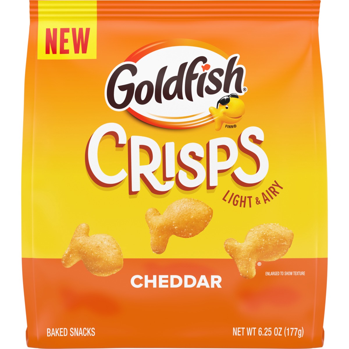 slide 7 of 12, Goldfish Cheddar Crisps, 6.250 oz