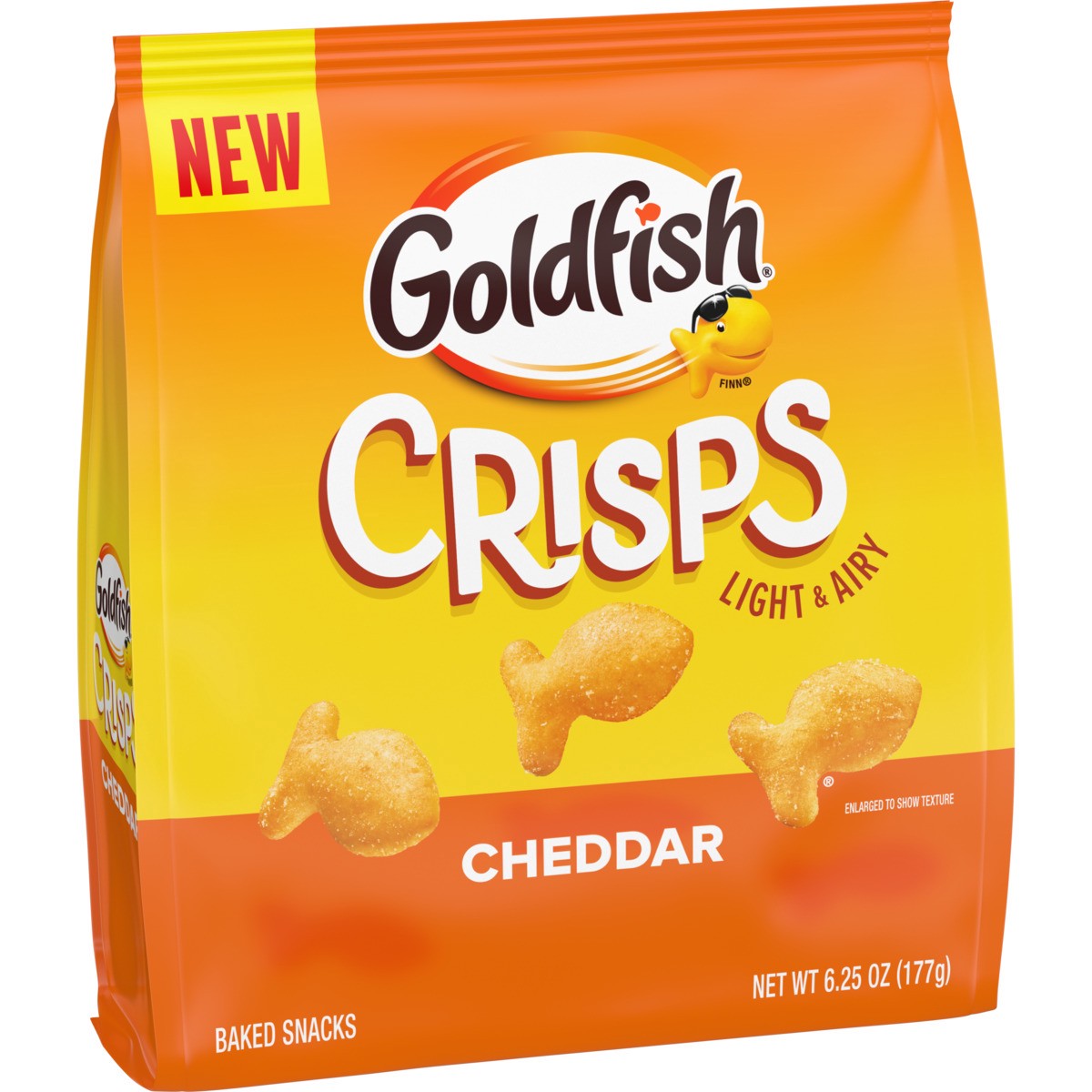 slide 3 of 12, Goldfish Cheddar Crisps, 6.250 oz