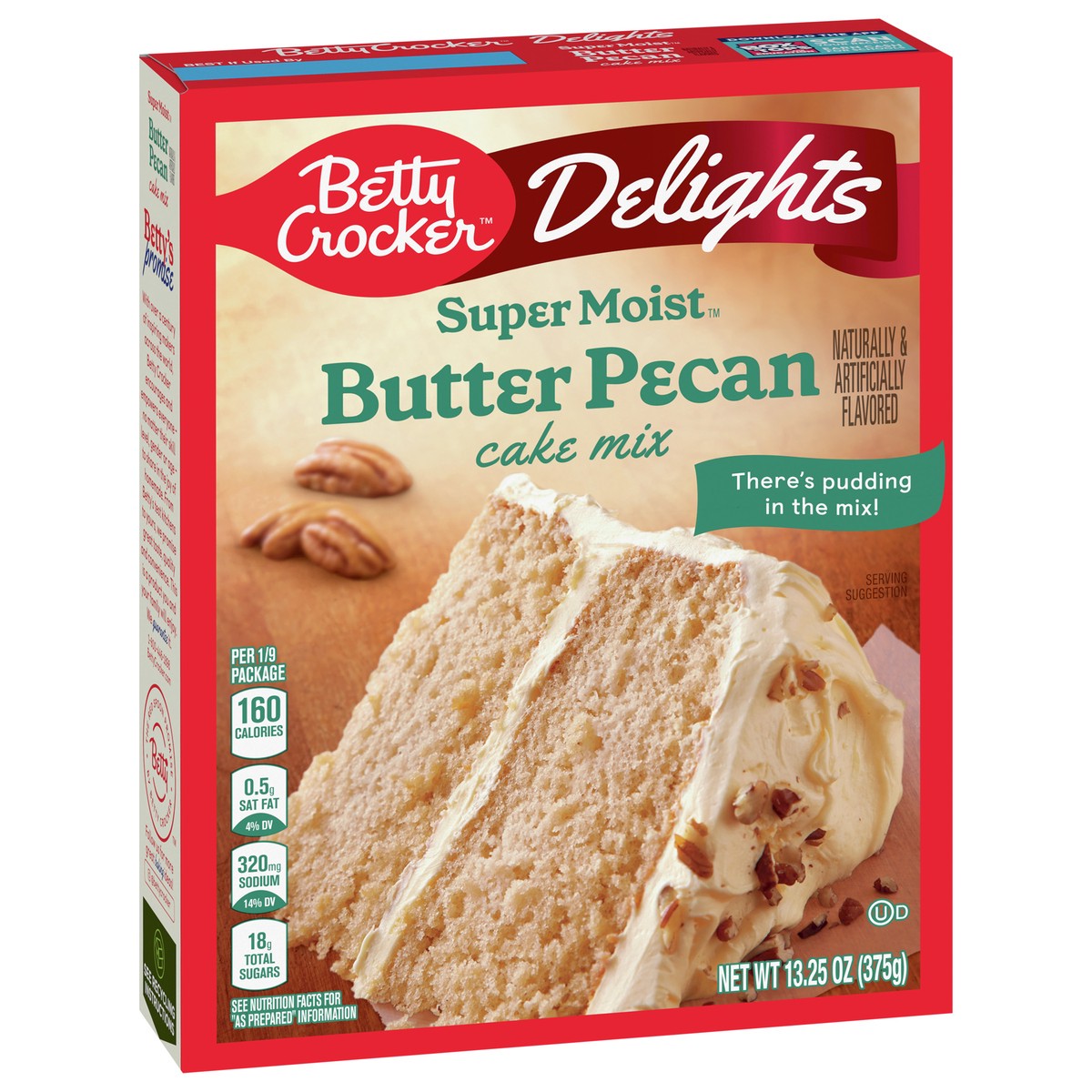 slide 8 of 9, Betty Crocker Delights Super Moist Butter Pecan Cake Mix, 13.25 oz, 13.25 oz