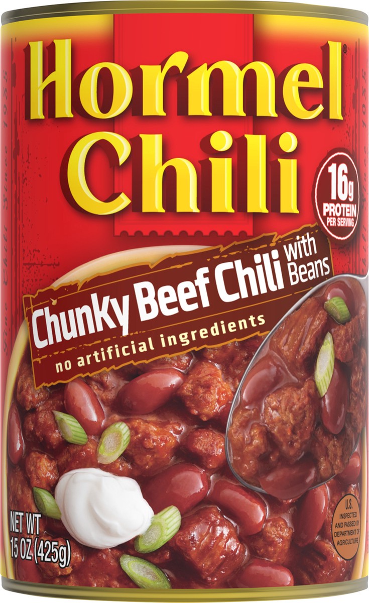 slide 10 of 11, Hormel Chunky Chili with Beef Beans 15 oz. Pull-Top Can, 15 oz