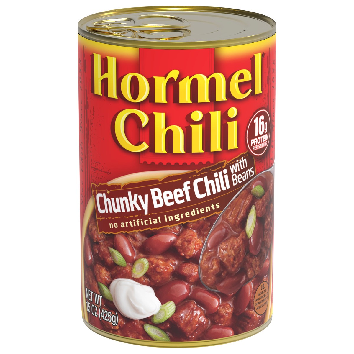 slide 9 of 11, Hormel Chunky Chili with Beef Beans 15 oz. Pull-Top Can, 15 oz