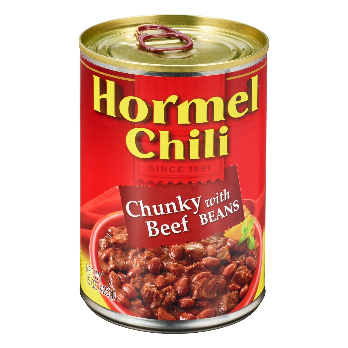 slide 1 of 1, Hormel Chunky with Beef Beans Chili 15 oz, 15 oz