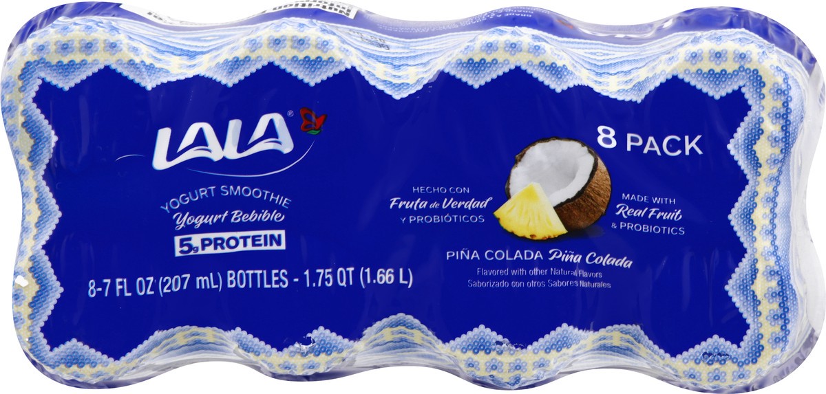 slide 8 of 10, LALA Pina Colada Yogurt Smoothie 8 - 7 fl oz Bottles, 8 ct