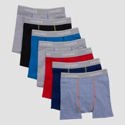 Hanes Boys Tagless Boxer Briefs Medium 10-12 Value Pack 7 ea