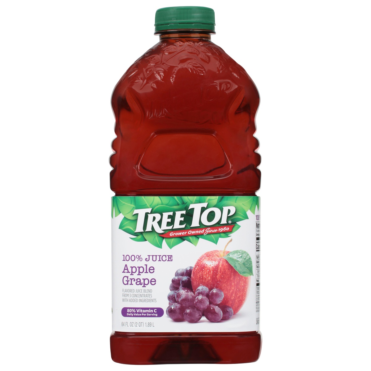 slide 1 of 1, Tree Top Apple Grape 100% Juice 64 fl oz, 