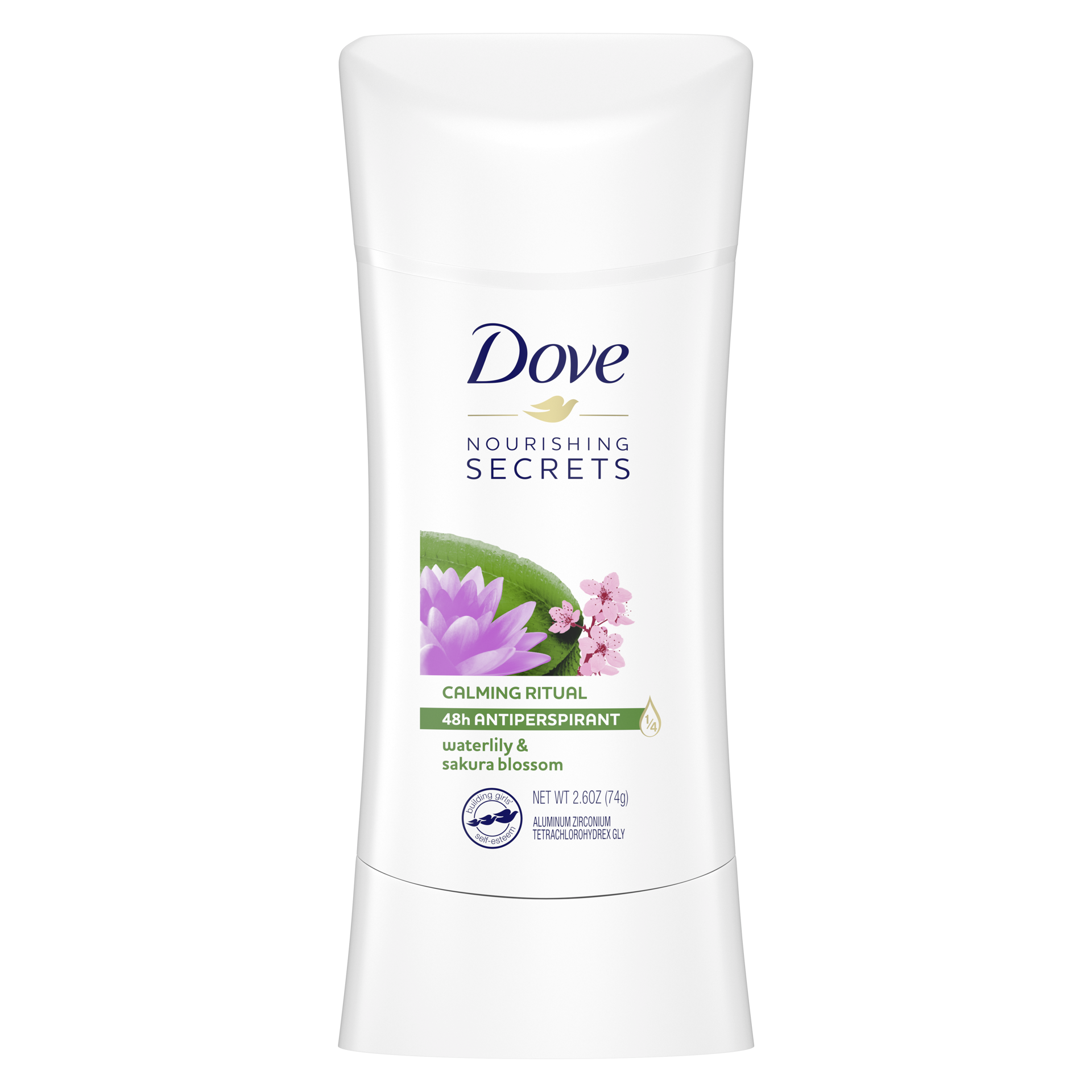 slide 7 of 7, Dove Advanced Care Antiperspirant Deodorant Stick Waterlily & Sakura Blossom, 2.6 oz, 2.6 oz