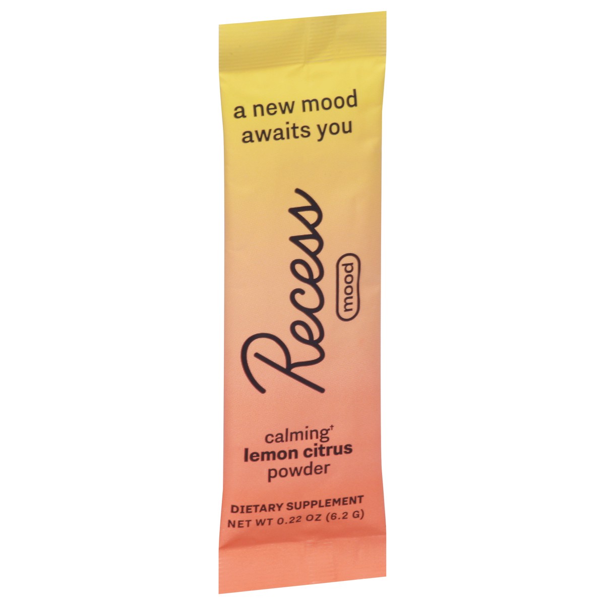 slide 2 of 10, Recess Mood Lemon Citrus Calming Magnesium Superblend Powder Single Packet, 1 ct