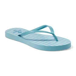 Sol Borne Women's Stripe Flip Flops, Blue, Size 6