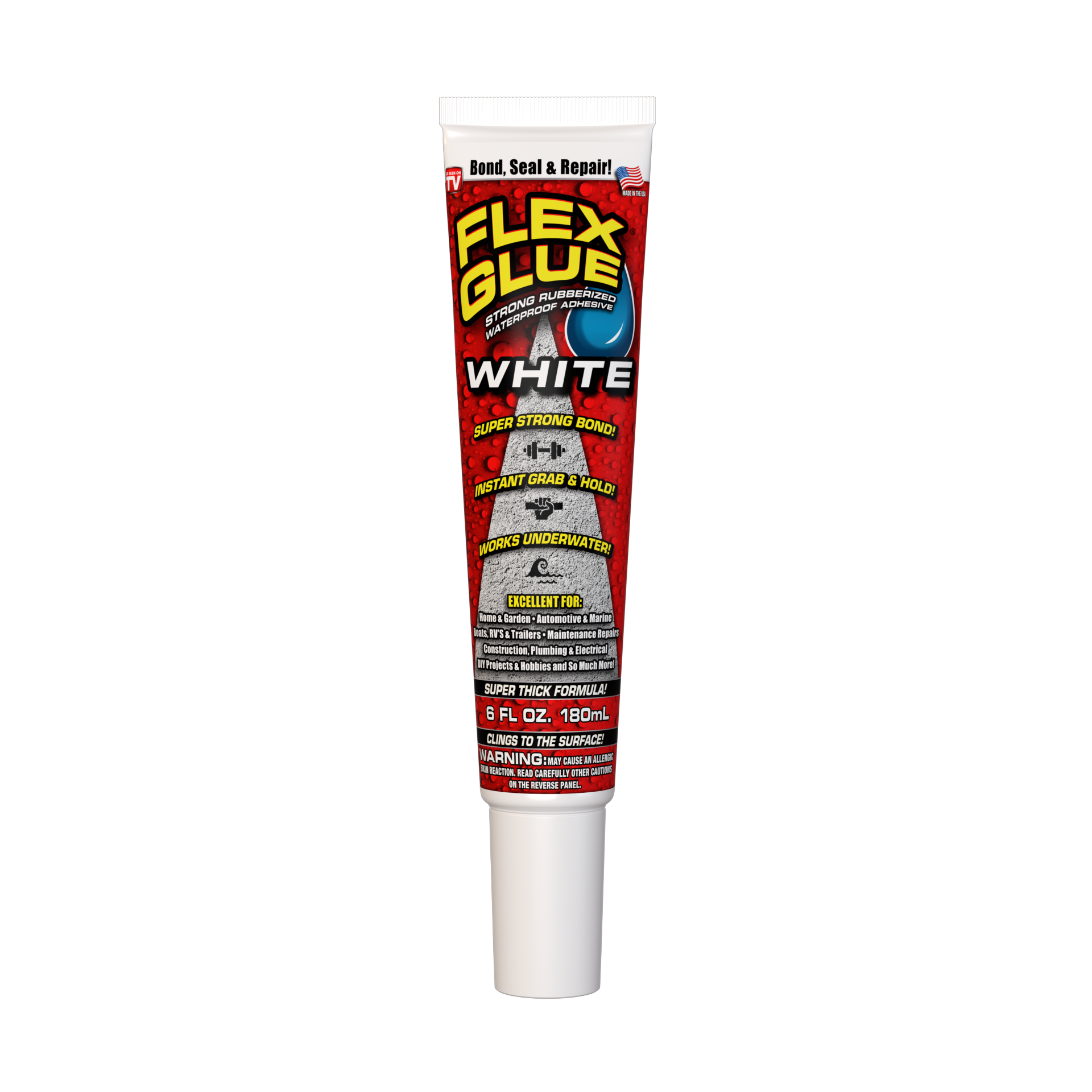 slide 1 of 1, Flex Glue, White, 6 fl oz