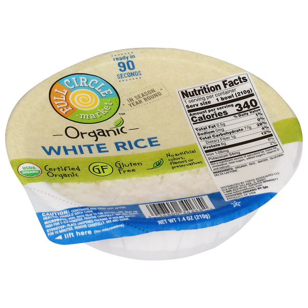 slide 1 of 1, Full Circle Market White Rice, 7.4 oz