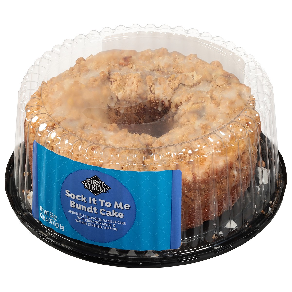 slide 14 of 14, First Street Sock It To Me Bundt Cake, 36 oz