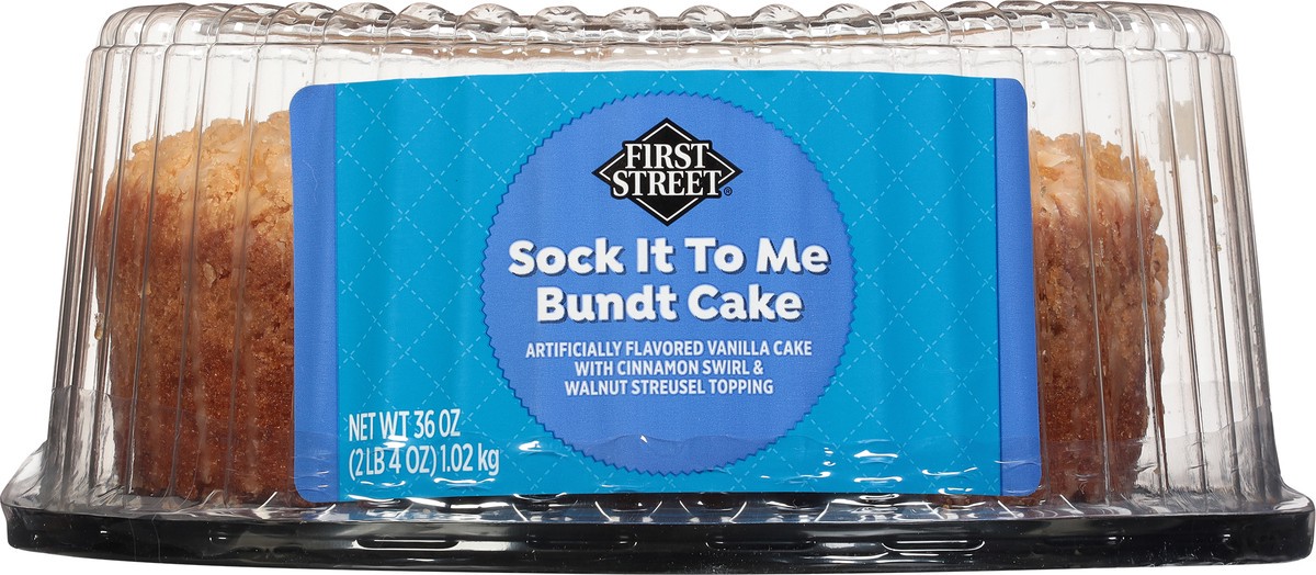 slide 5 of 14, First Street Sock It To Me Bundt Cake, 36 oz